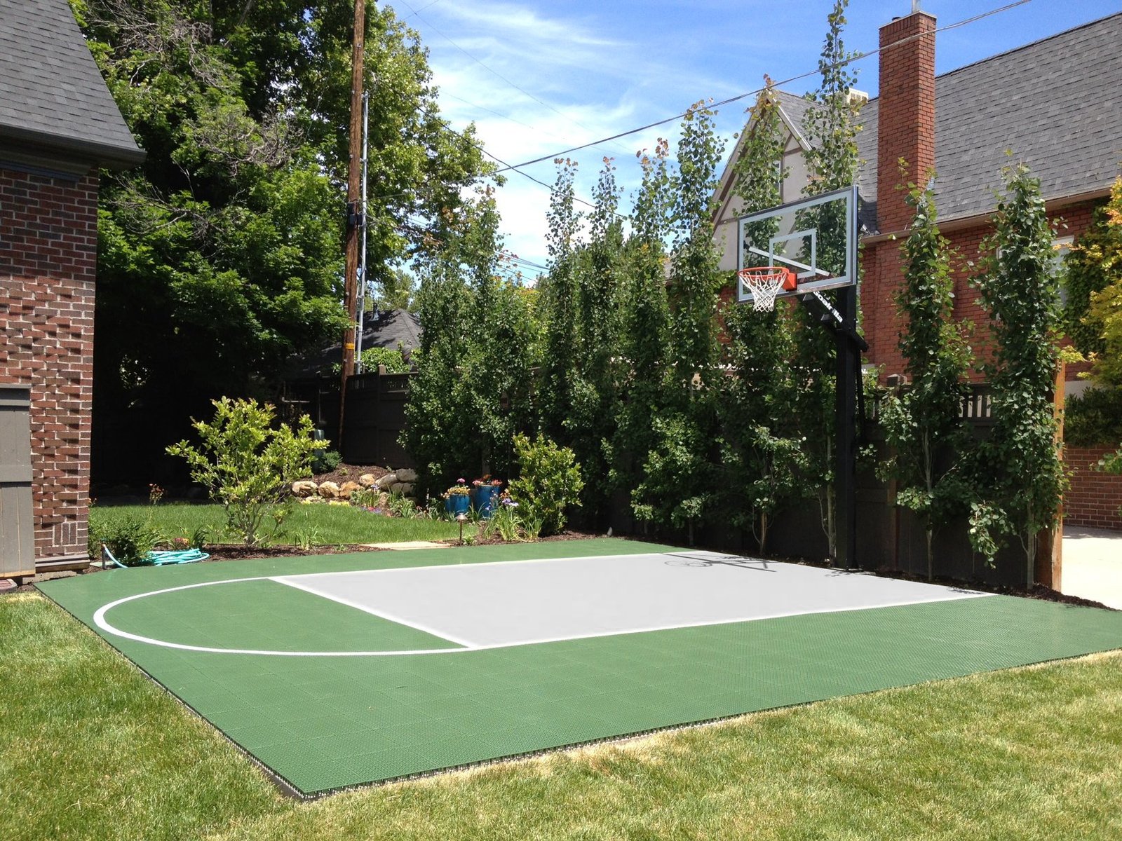 The Fairway — Basketball half-court · green & grey