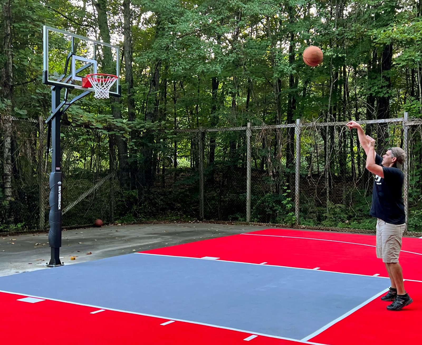 After Work — Half-court shoot-around · blue & grey
