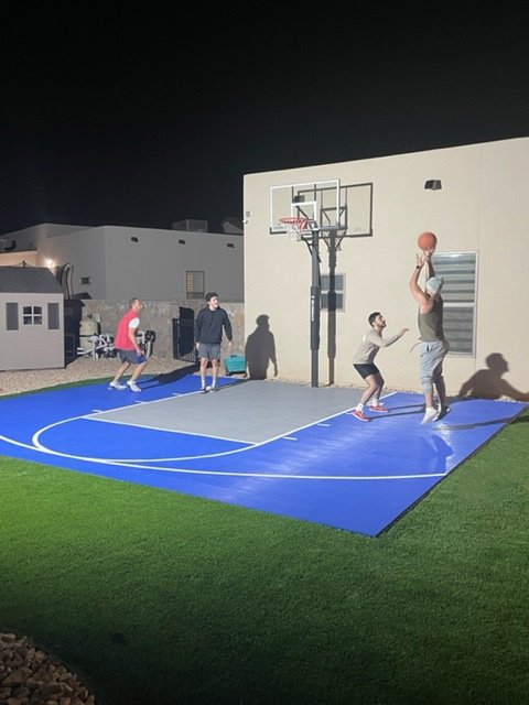 Night Games — Floodlit court · after dark